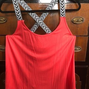 Coral tank top